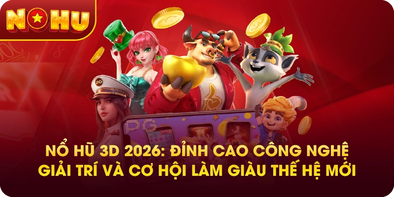 Nổ hũ 3D 2026: Đỉnh cao công nghệ giải trí và cơ hội làm giàu thế hệ mới
